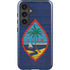 Guam Flag Dark Wood Galaxy S24 Plus Impact Case